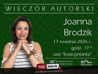 Wieczór autorski Joanna Brodzik
