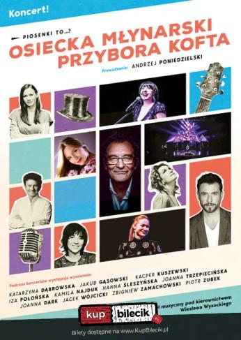 Szczecin Wydarzenie Koncert Piosenki to... - koncert Osiecka, Młynarski, Przybora, Kofta. Prowadzenie: A. Poniedzielski